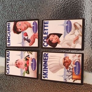 Ratatouille (Disney Pixar) Trading Cards - Set of 4 - GUC